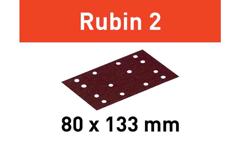 Festool Rubin 2 Abrasive Sheet STF 80x133 P40 RU2/10 (499054)