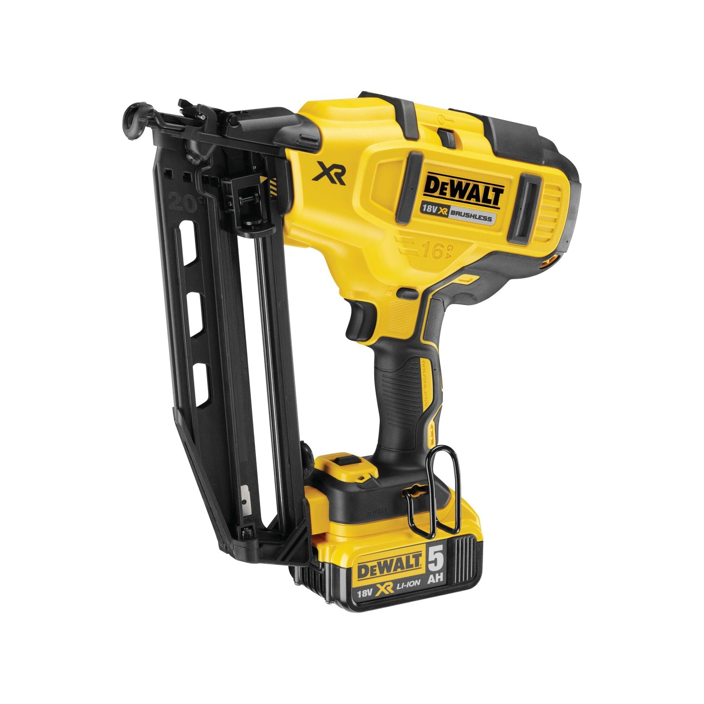 DEWALT 18V XR Brushless 16G Angled Second Fix Nailer