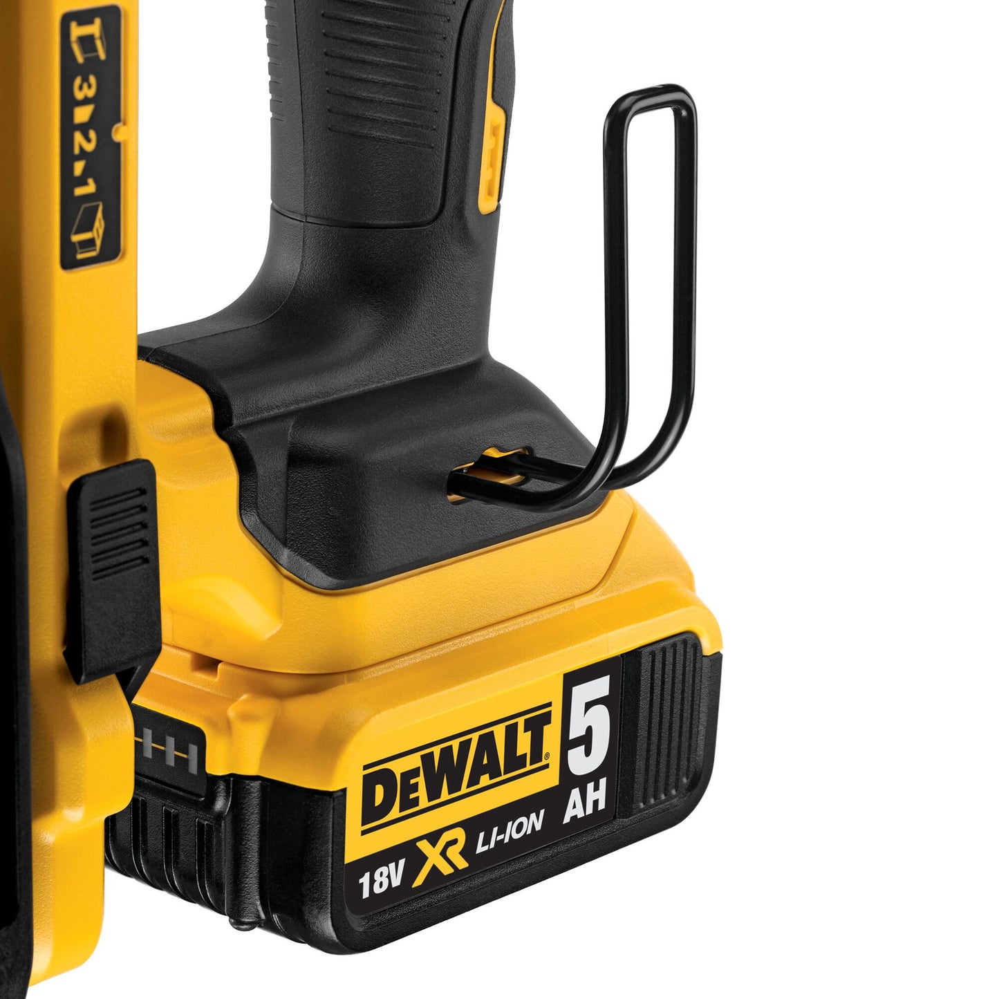 DEWALT 5Ah Battery used on the DEWALT Cordless Battery Fencing Stapler