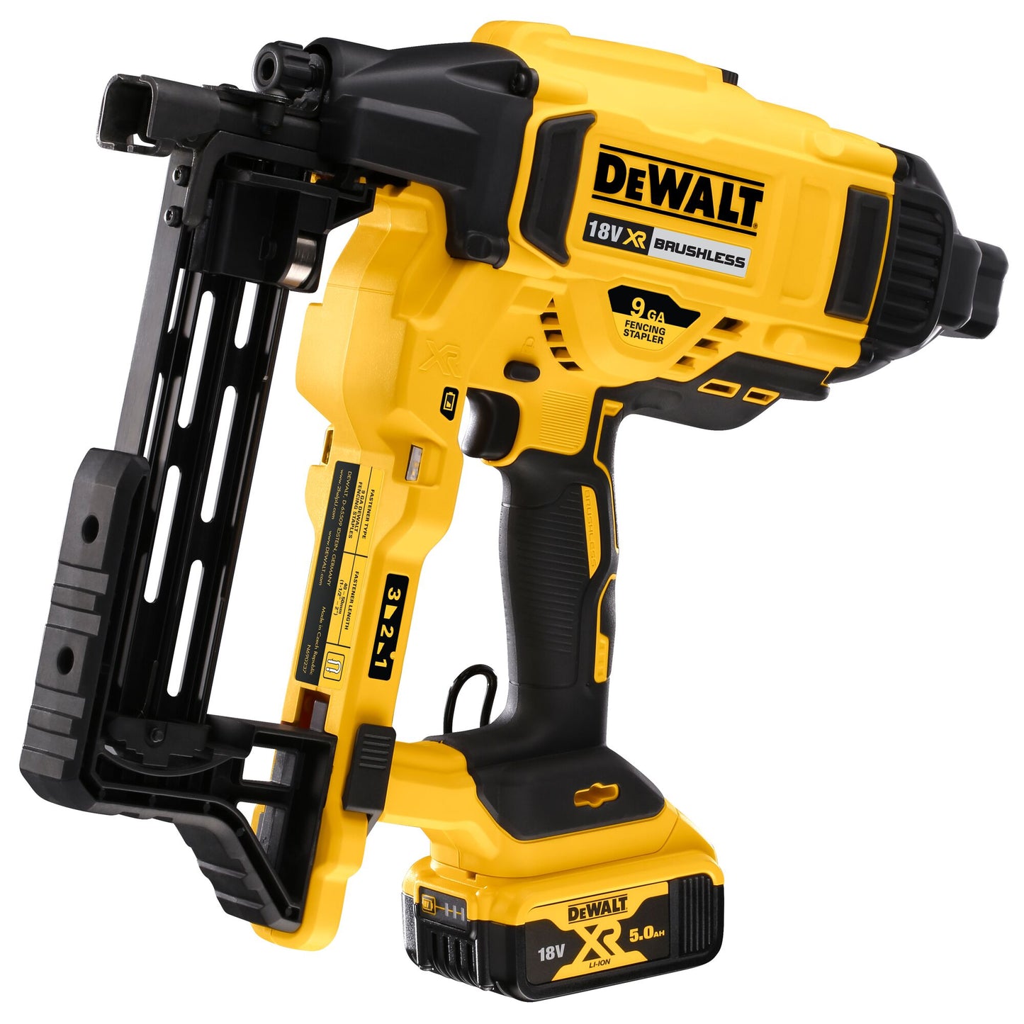 DEWALT DCFS950P2-GB 18V XR Brushless Fencing Stapler (2 x 5Ah)