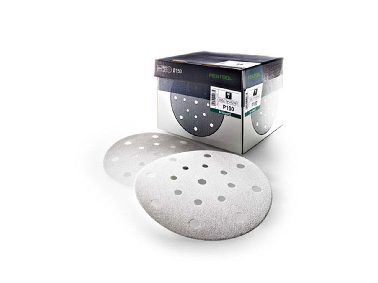 Festool Sanding Discs 496589 - STFD150/16 P120 BR2/100 (100pk)