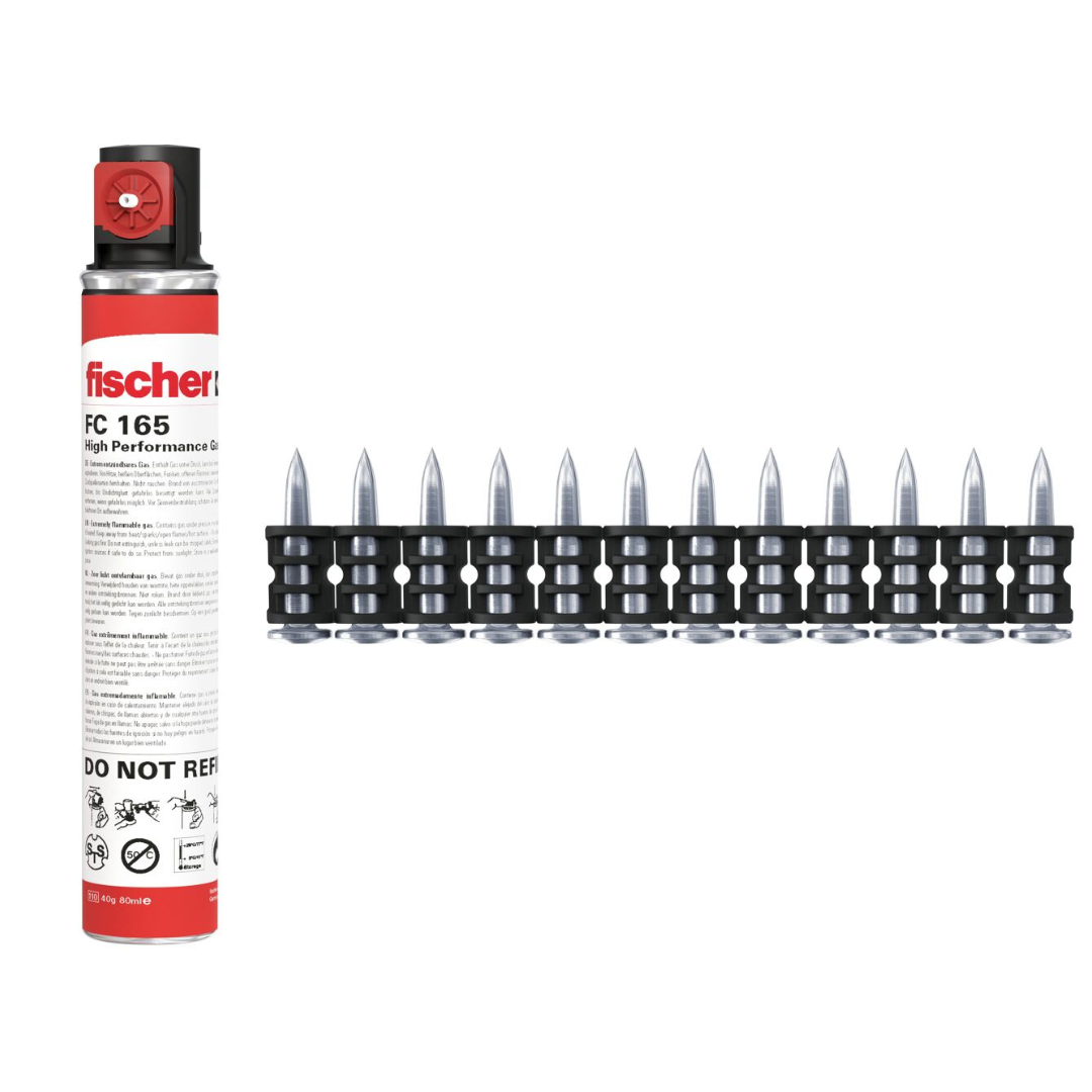 High Performance Nail Pins with gas for Steel Applications through Spit Pulsa and similar nailers.