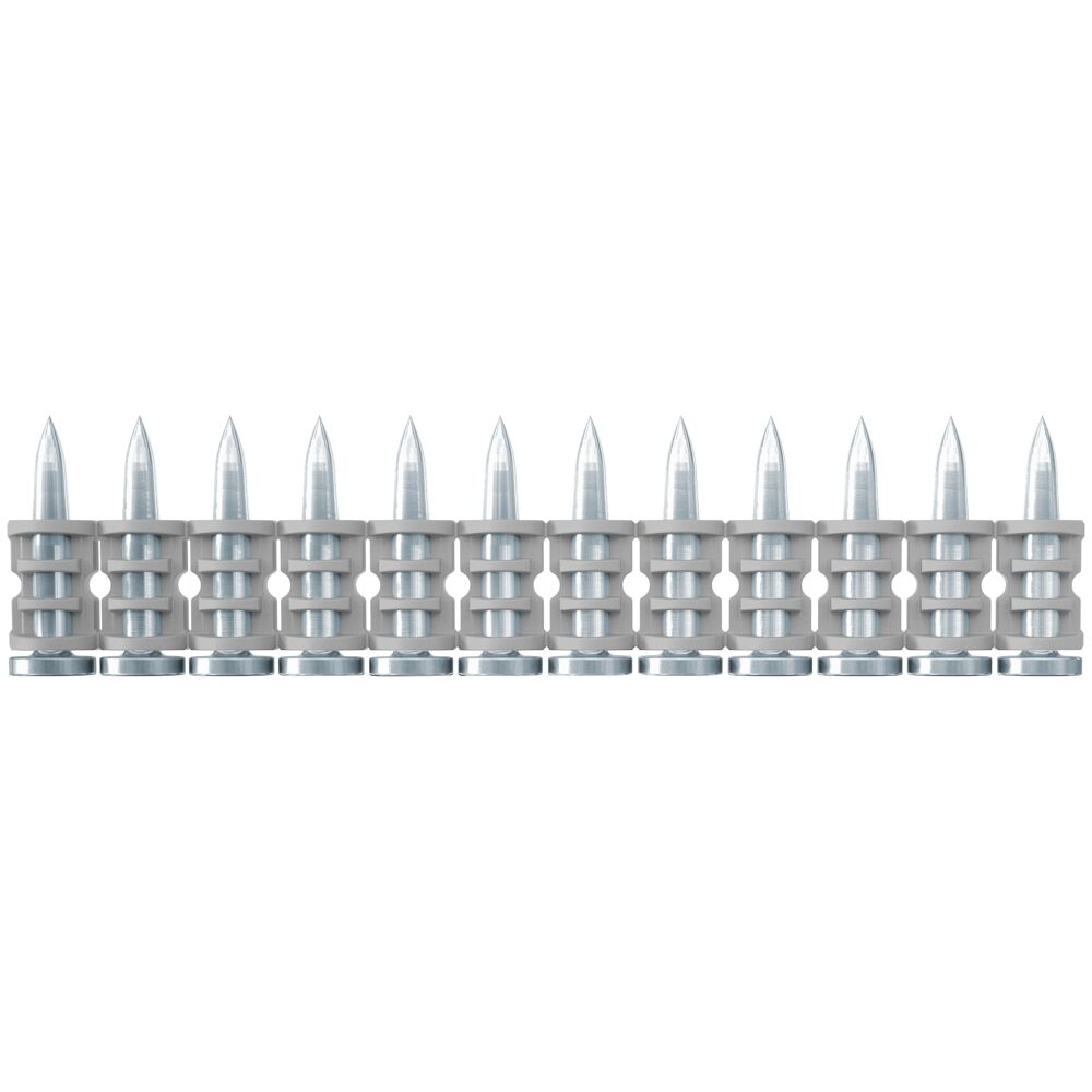 Standard Nail Pins for Concrete Applications through Spit Pulsa and similar nailers.