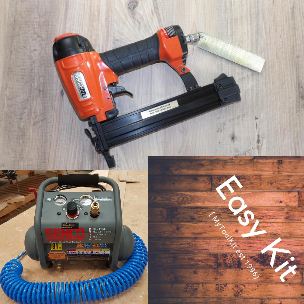 KIT for joiners: Tacwise 90 Series Air Staple gun with Senco Compressor, all ready to use