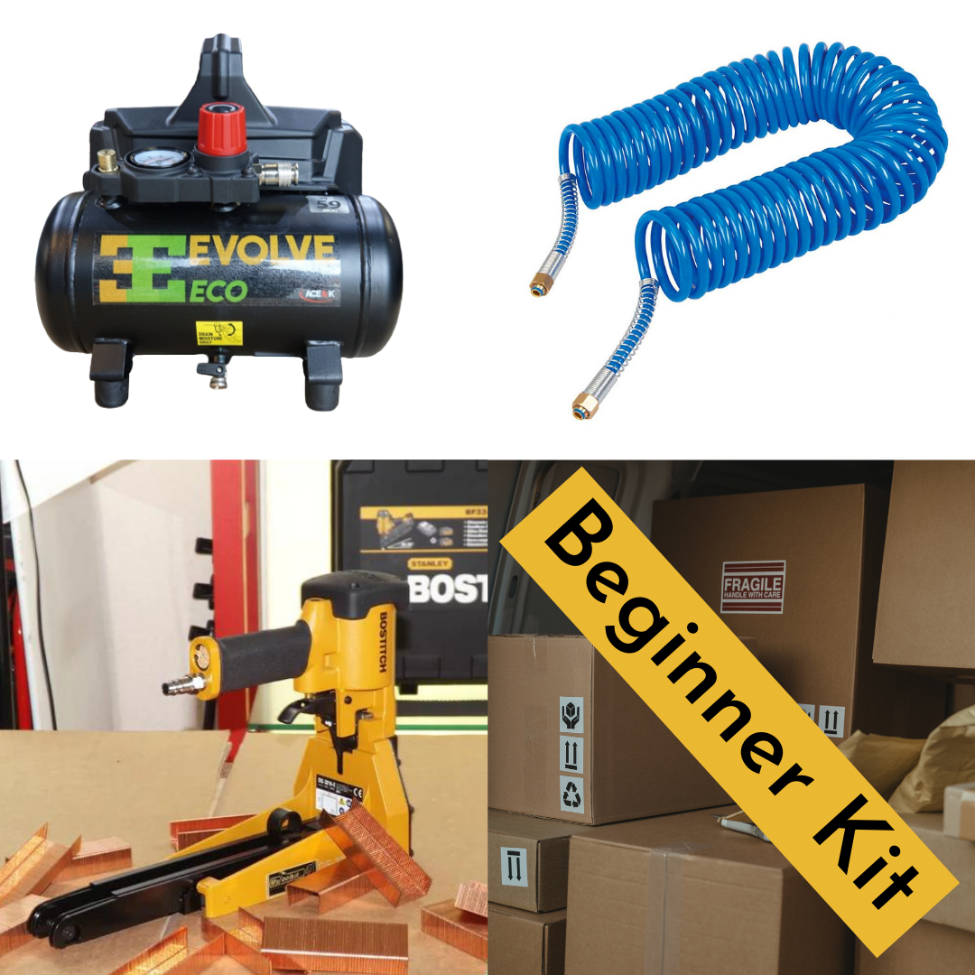 Efficient Box Closing Stapler Starter Kit for busy packing lines