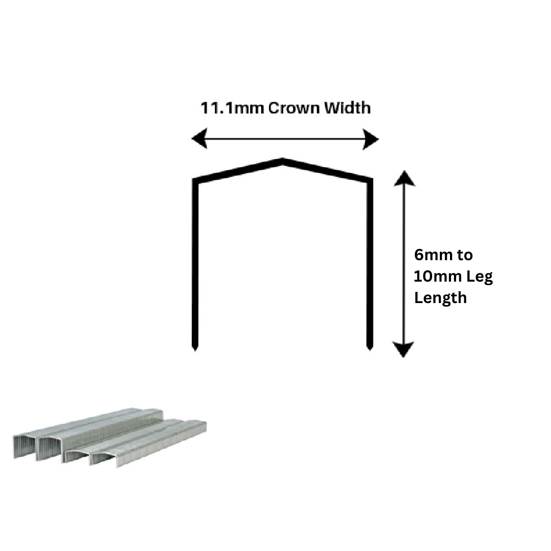 Stanley Bostitch STCR Powerslam Power Crown 6mm-10mm Galvanised Staples.