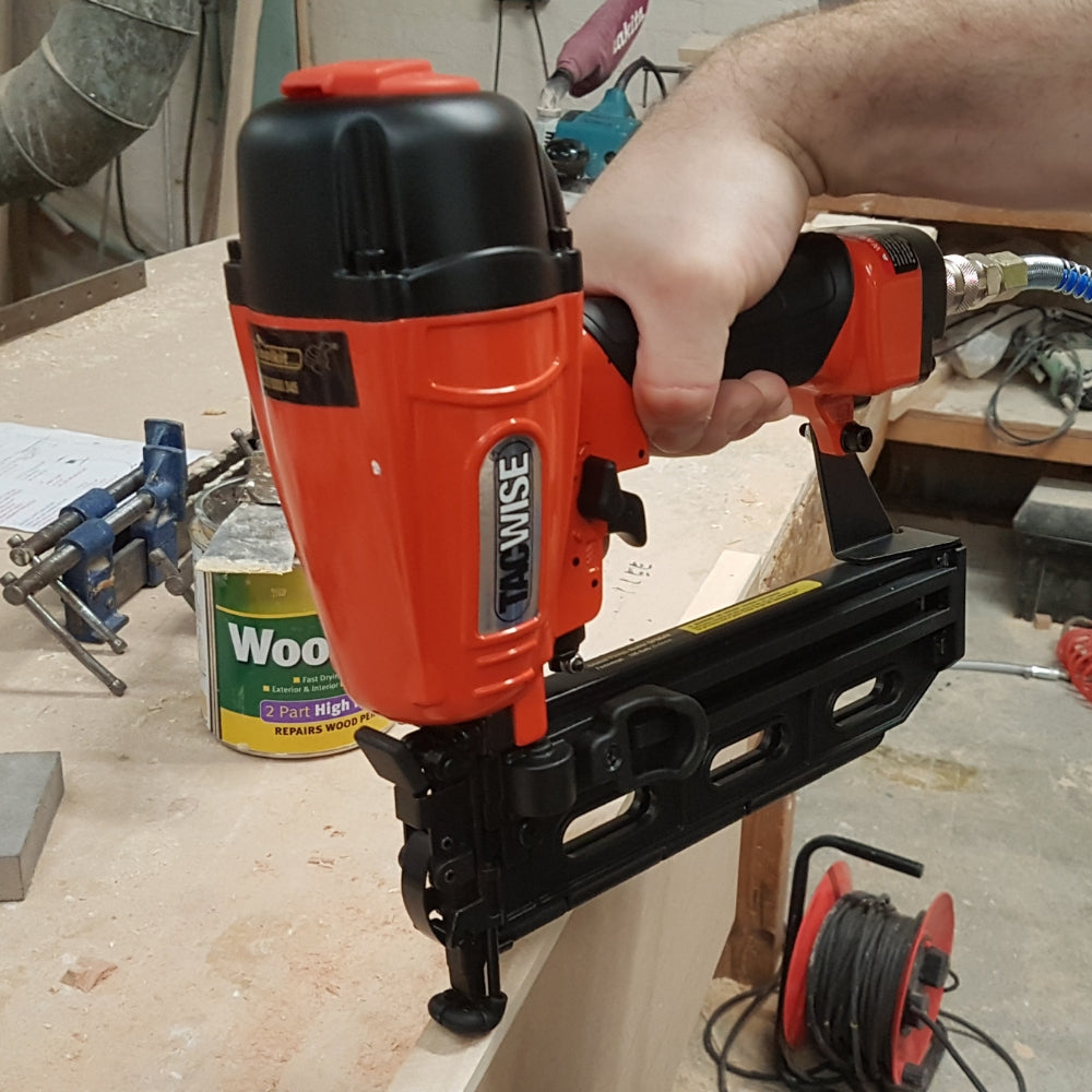 GFN64V Tacwise 16 Gauge Finish 20-64mm Nailer in joinery workshop