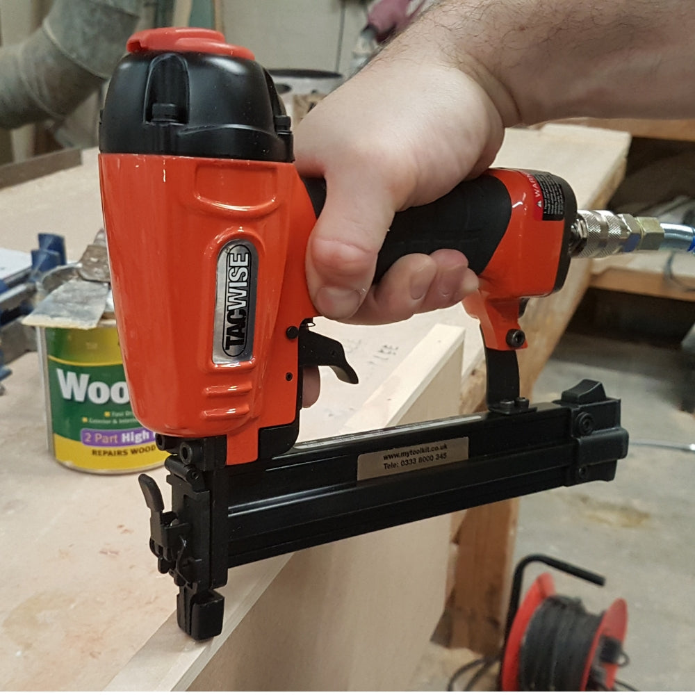 C1832V Tacwise 18 Gauge Air Brad 10-32mm Nailer in joinery workshop