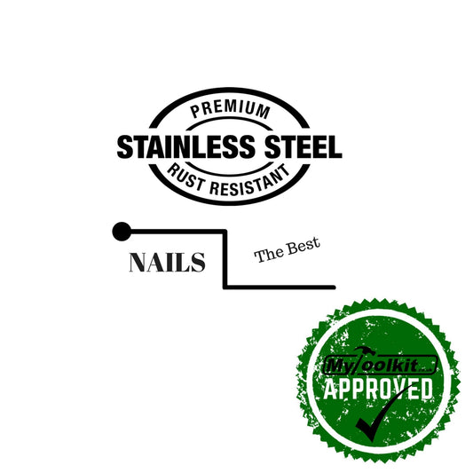 18 Gauge Brads in Grade 304 Stainless Steel 
