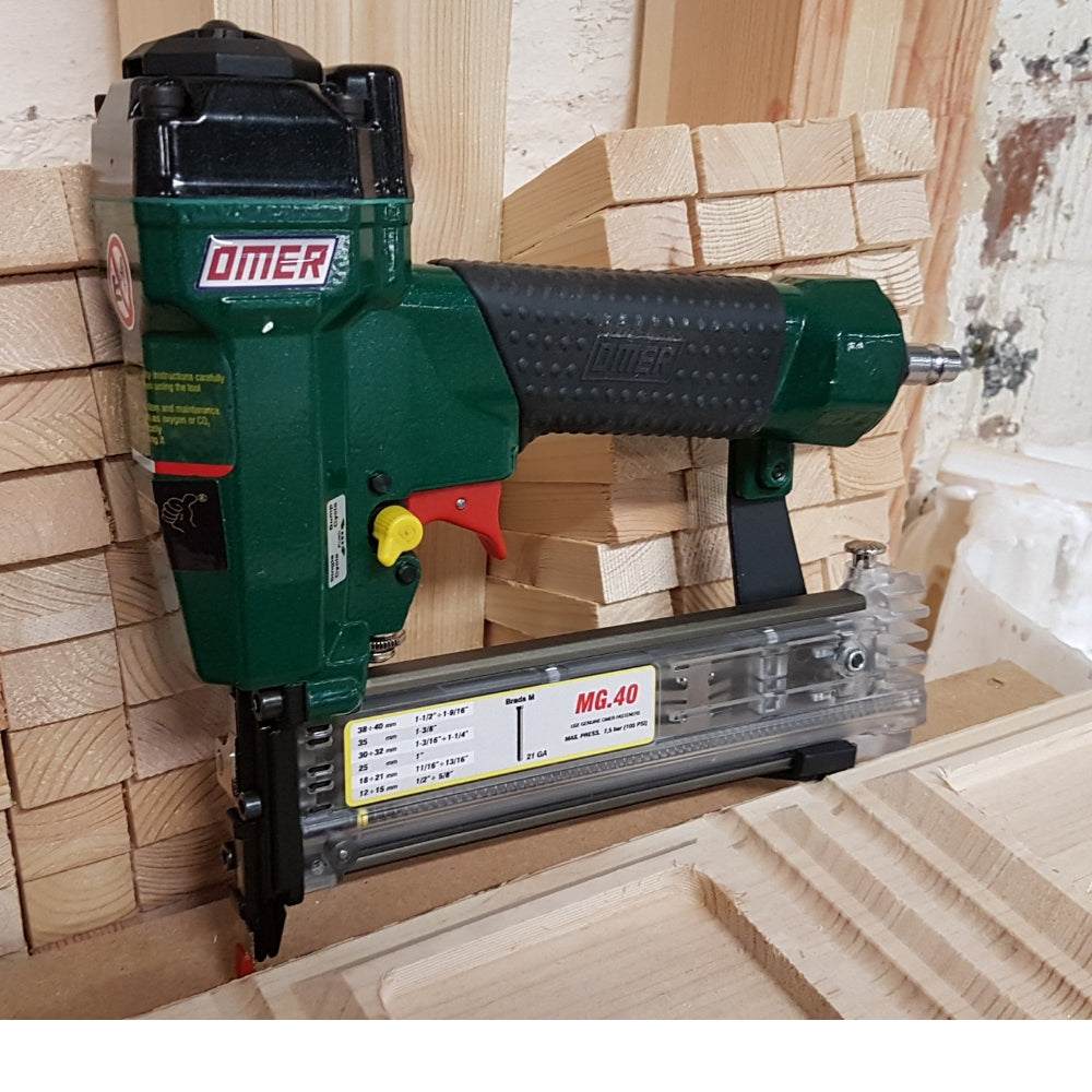 OMER 21G Mini Brad Nailer MG40 highly suitable for trim