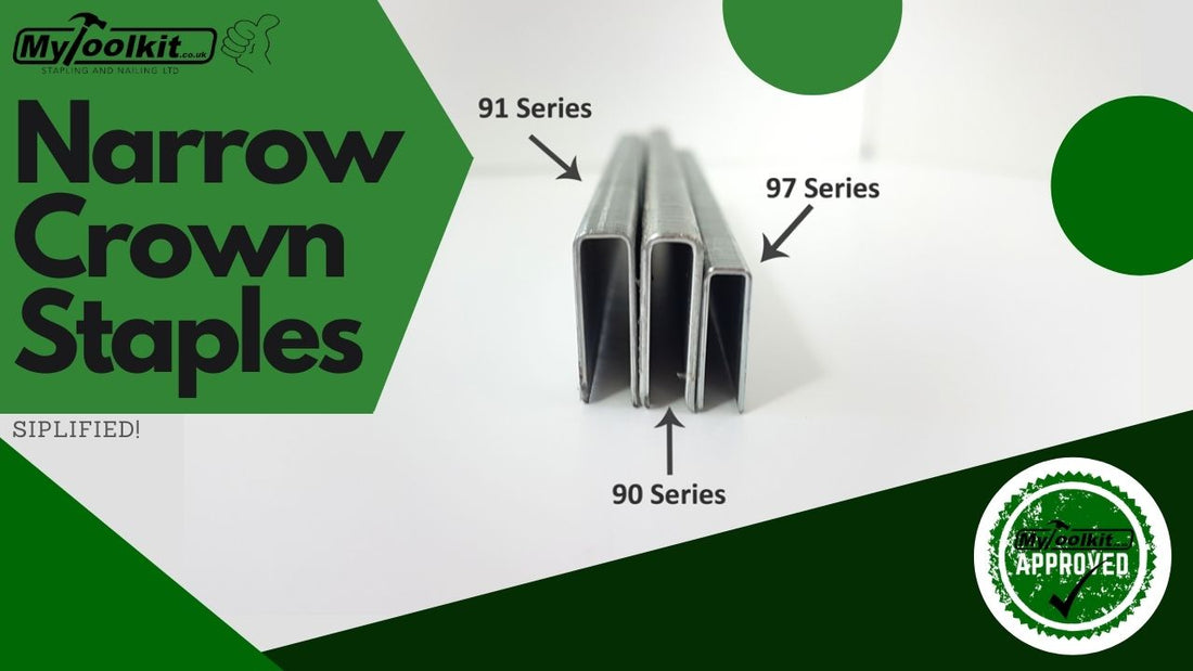 90, 91, 97 Series Narrow Crown Staplers. Simplified!