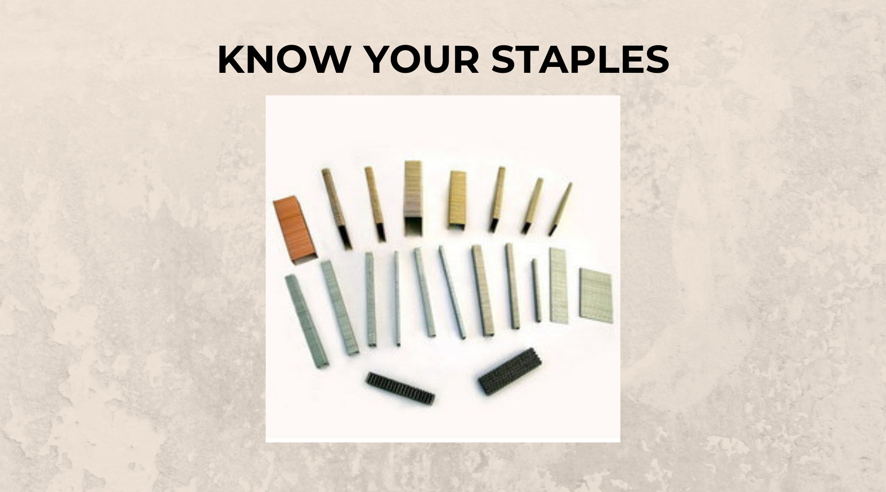 Staples Selection Guide: Types, Features, Applications