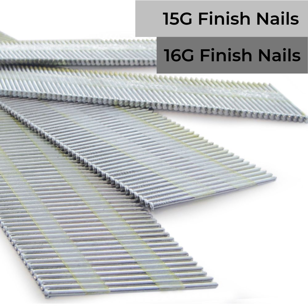 16 and 15 Gauge 2nd Fix Finish Nails