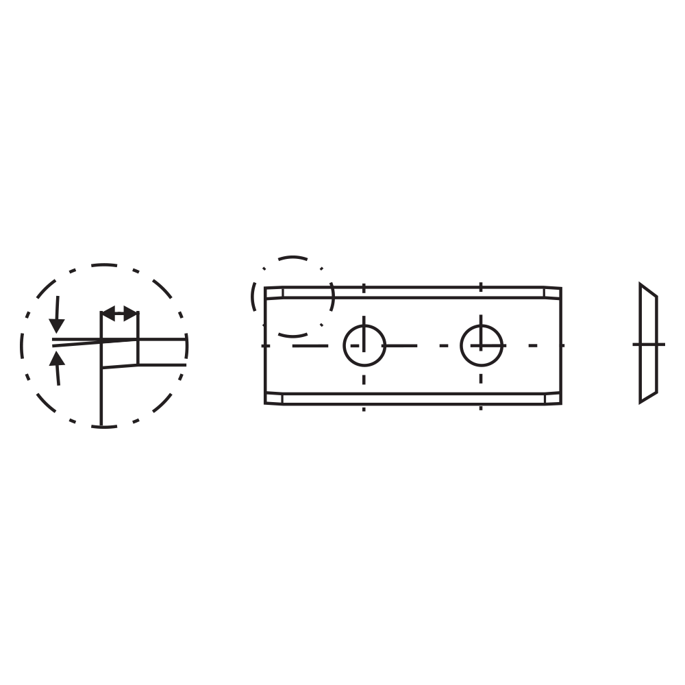 30.0 x 12.0 x 1.5 mm|Carbide Reversible Knives