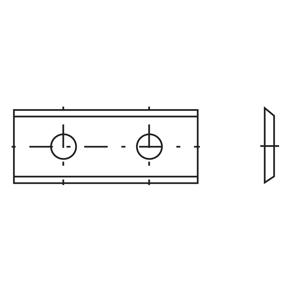 50 x 12 x 2.5 mm |Carbide Reversible Knives 30.0mm