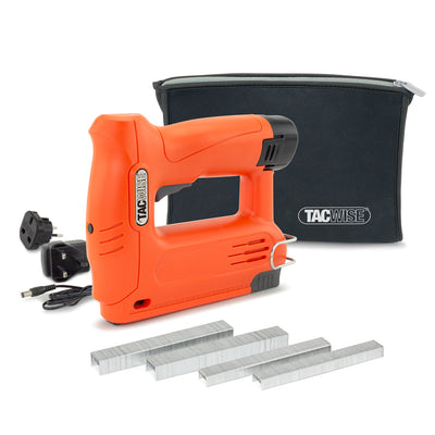 Tacwise 53-13EL Cordless 12V Stapler (1565) with bag, plug and staples