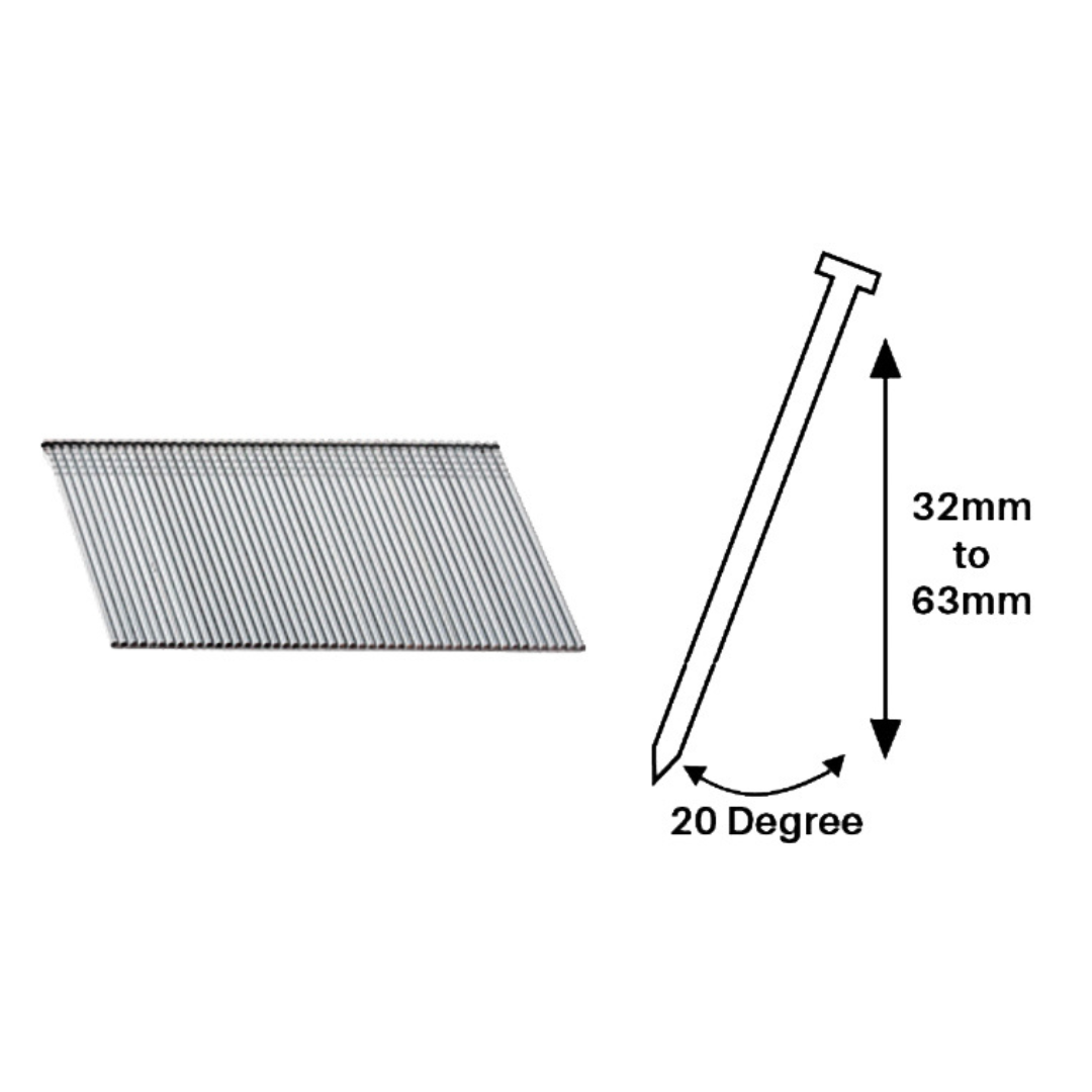 16 Gauge Angled Finish Nails for all major angled finish nailers, including DeWALT