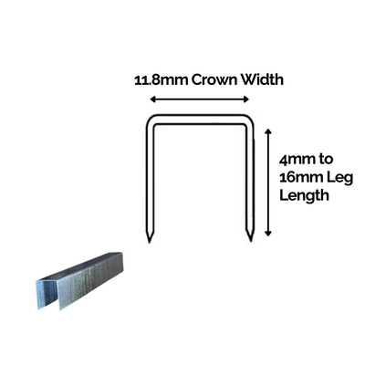 BeA 95 Series Premium Flat Wire Staples - Galvanised and Stainless Steel
