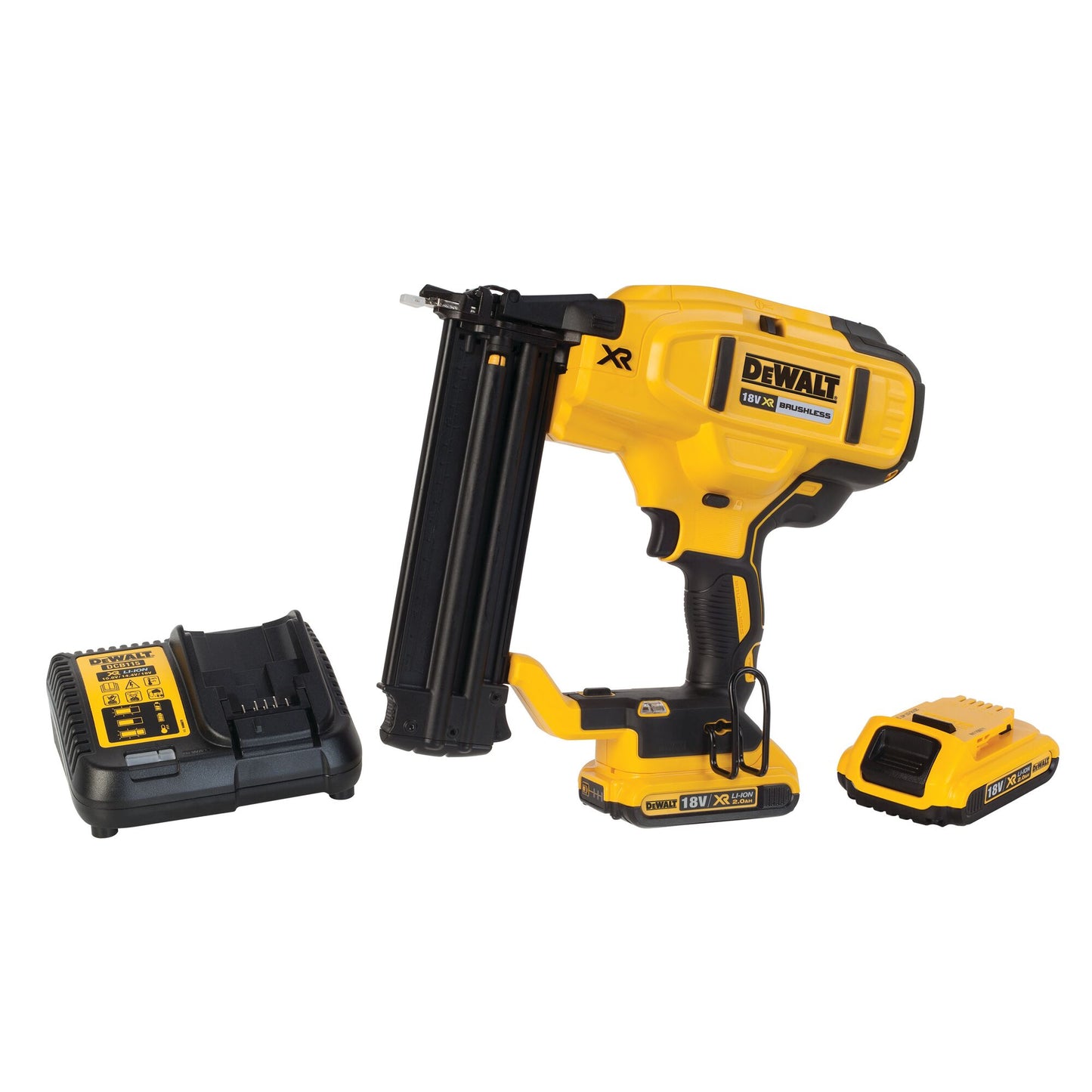 DEWALT 18V XR 15-54mm 18g Brad Nailer DCN680D2 (2 x 2.0Ah)