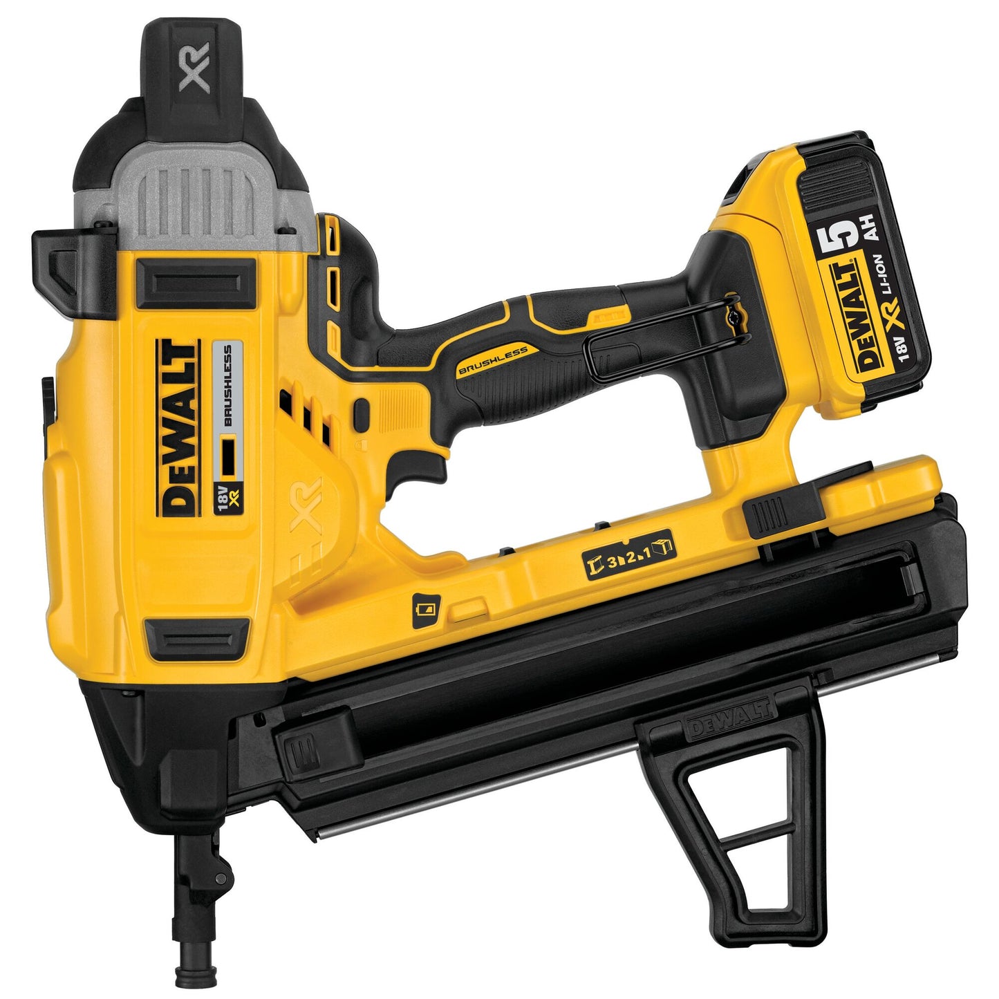 DeWALT Battery Operated Concrete Pin Nailer on-site