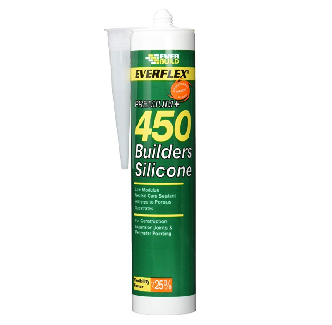 Everbuild Everflex 450 Builders Silicone Translucent 300ml