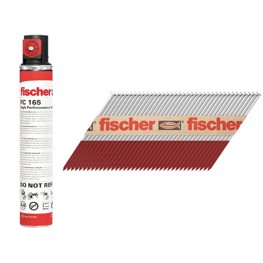 Fischer First - Fix Framing Nail pack with Fuel Cells for FGW90F and Paslode IM350 Gas Nailers