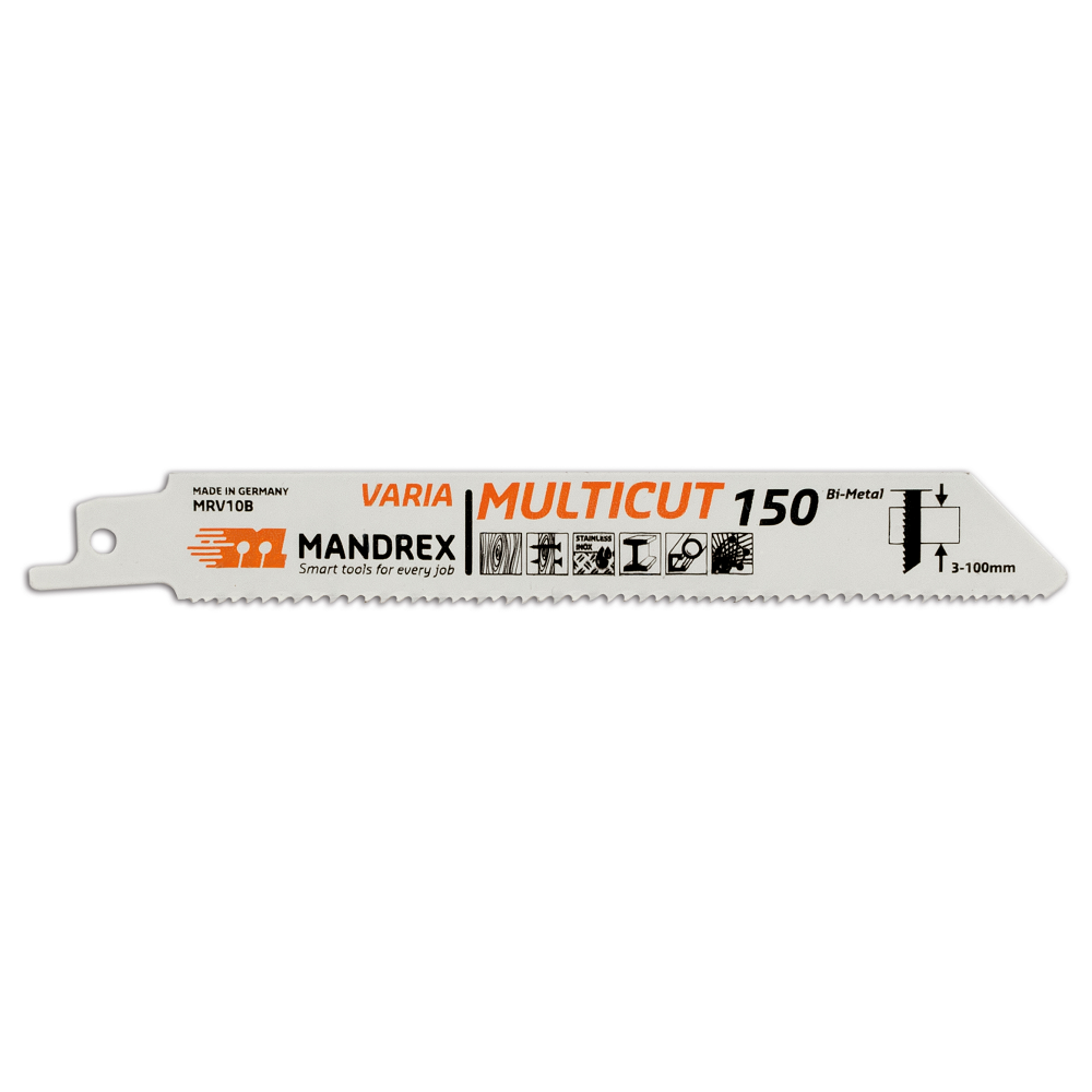 Mandrex MULTICUT - VARIA Reciprocating / Sabre Saw Blade - 150