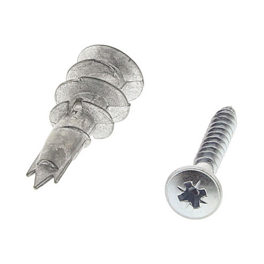 Plasterboard Fixing Anchor Zinc With Screw