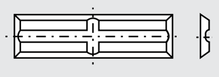 Back &amp; Cross Groove Reversible Knives