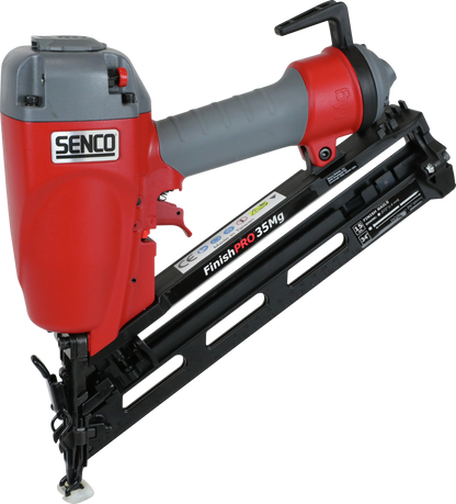 Senco 15 Gauge Angled FinishPro 35Mg Air Finish Nailer (32-65mm) 6G2001N - nail gun for panelling and cladding and skirting