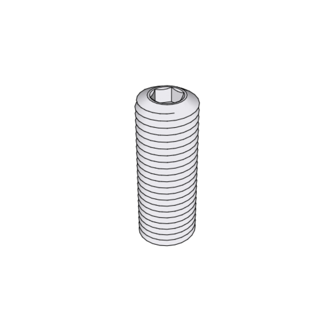 Socket Head Grub Screws CAD Drawing