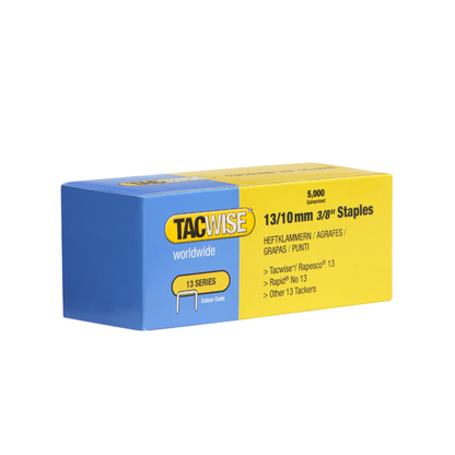 Tacwise 13 Series 10mm Galvanised Staples, box of 5,000 - 0235