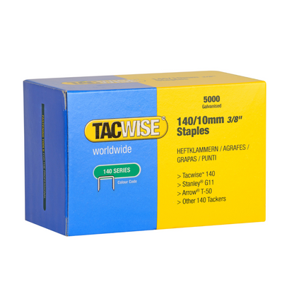 Tacwise 140 Series 10mm Galvanised Staples (5k)