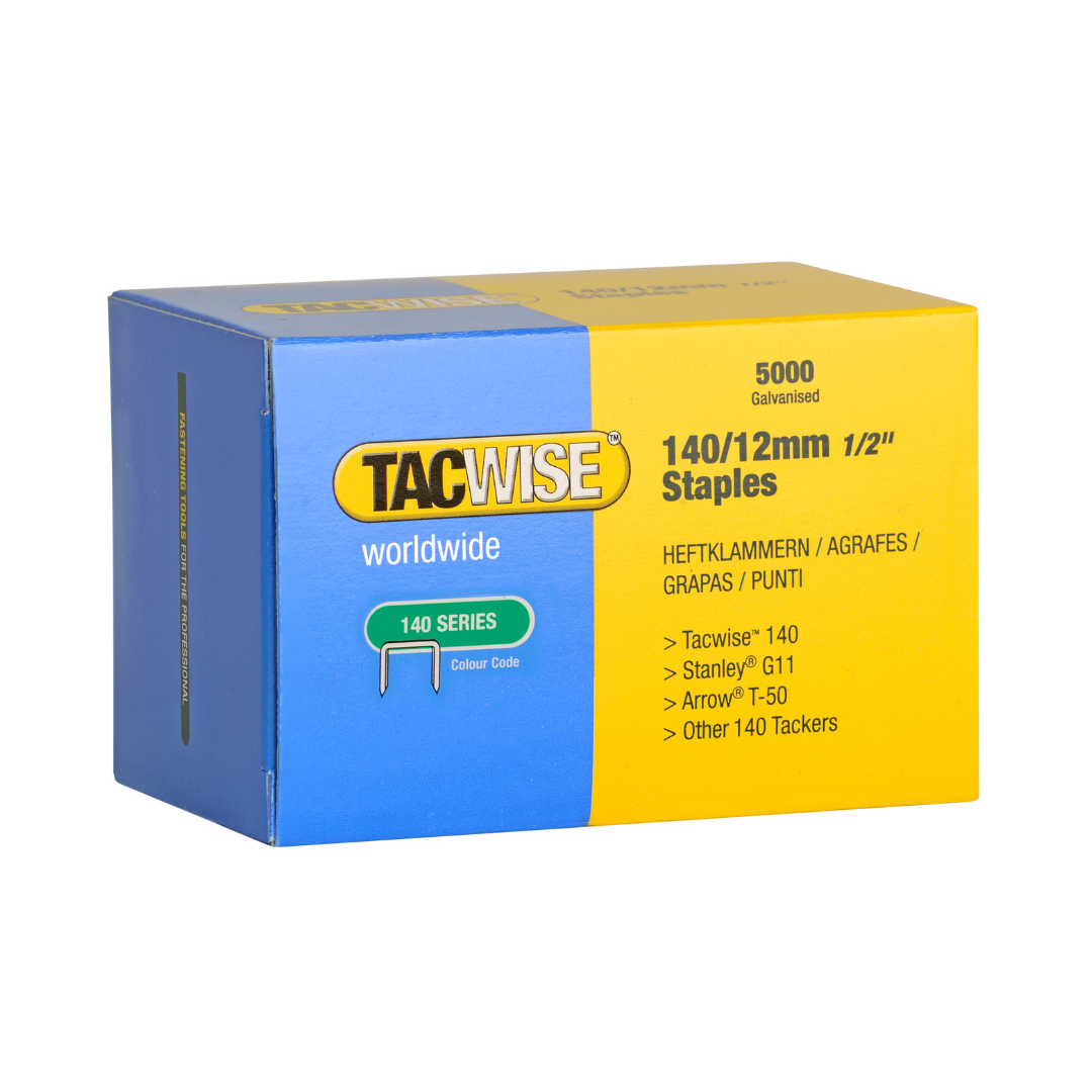 Tacwise 140 Series 12mm Galvanised Staples (5k)