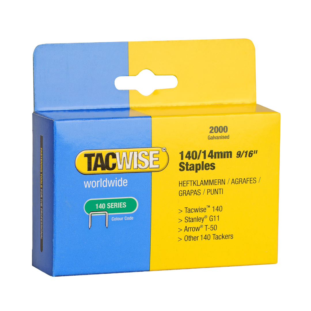 Tacwise 140 Series 14mm Galvanised Staples (2k)