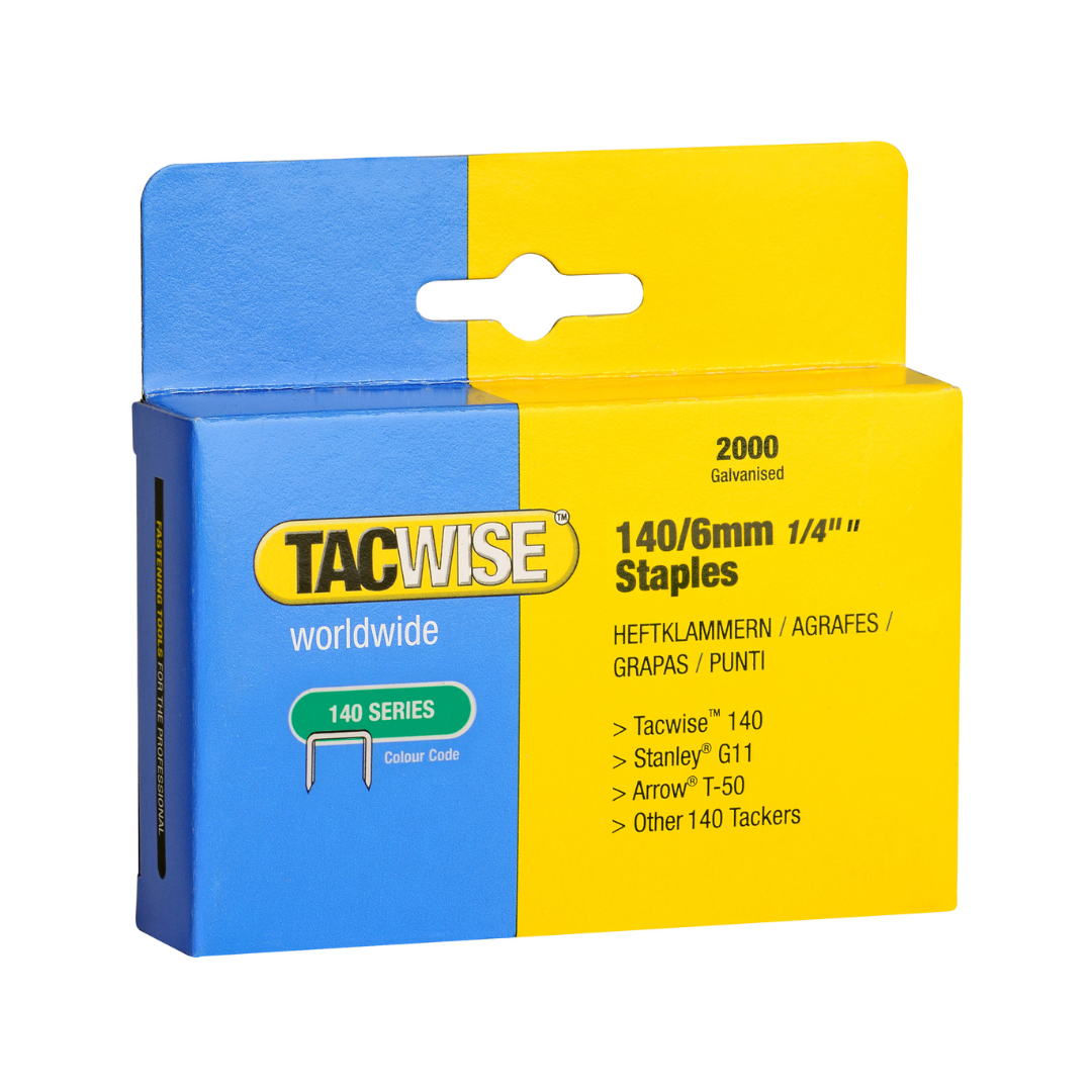 Tacwise 140 Series 6mm Galvanised Staples (2k)