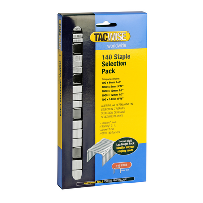 Tacwise Selection Pack of 140 Series Galvanised Staples (5k)