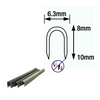 Galvanised CT-45 Cable Staples, 8mm-10mm white