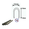 Galvanised CT-60 Cable Staples, 10mm-14mm white