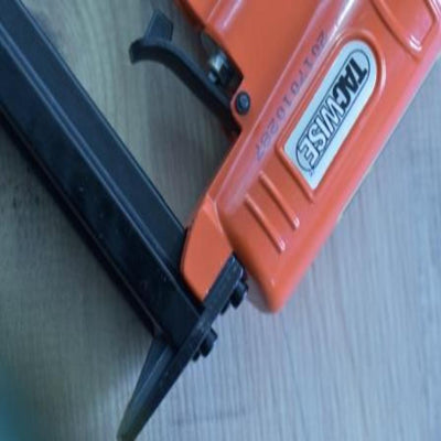 71 Series Air Stapler made by Tacwise used with a compressor