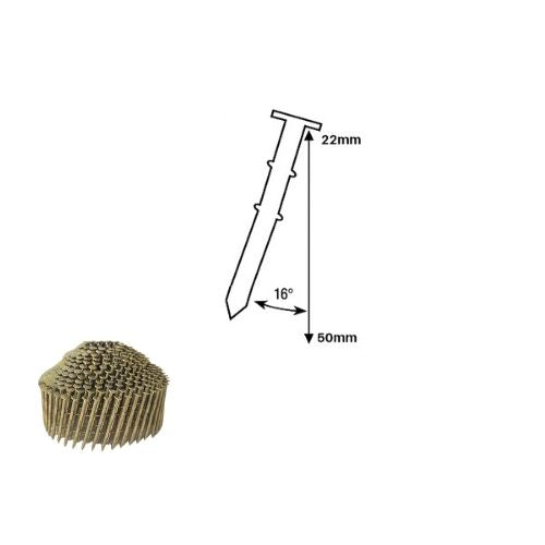 Galvanised Conical Coil Nails 22-50mm