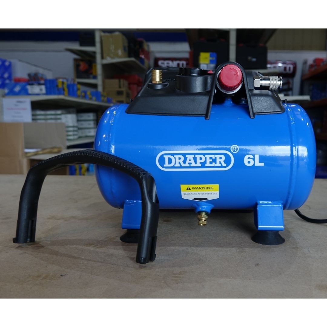 Draper 1.5HP 6L Oil Free Compressor 02115