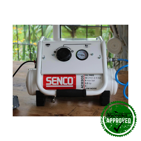 Senco Low Noise 5 Litre Oil Free Compressor AC8305 – Stapling