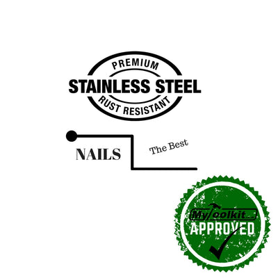 15 Gauge DA Brads in Stainless Steel